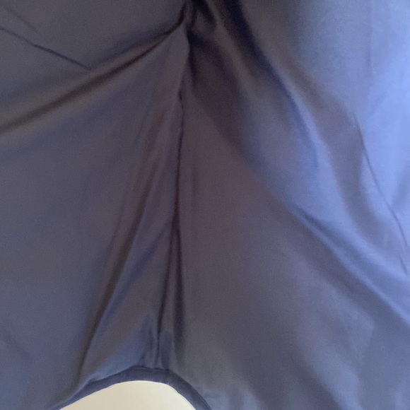 J. Crew Navy and White Polka Dot Puffy Vest - S - Picture 4 of 7